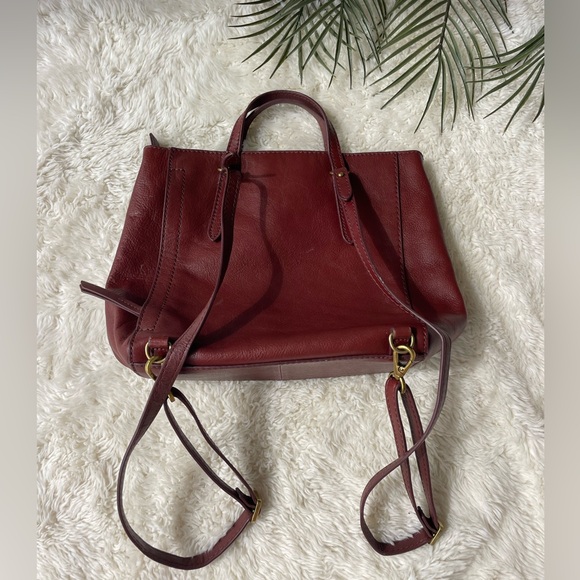 FOSSIL Leather multiway backpack handbag - Picture 3 of 16